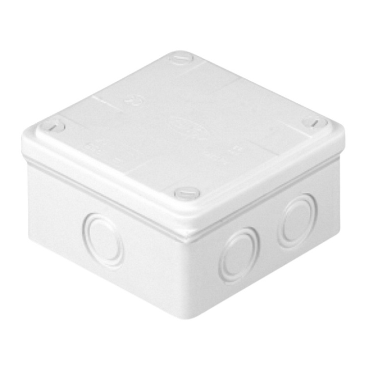 Puszka odgałęźna PK-25/55 z dławnicami D-30 125x125x80 biała IP55 Plastrol