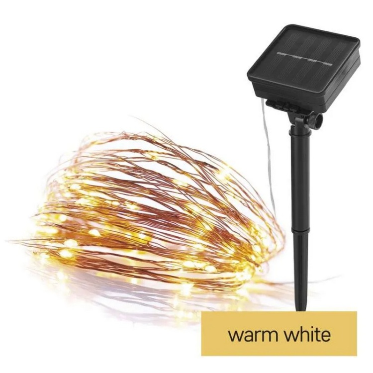 Girlanda świetlna NANO ŁEZKI solarna 120xLED ciepła biel 12m IP44 Emos D3ZW01