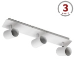 Oprawa sufitowa VENETO podtynkowa 3xGU10 IP20 biała GTV 3 lata gwarancji