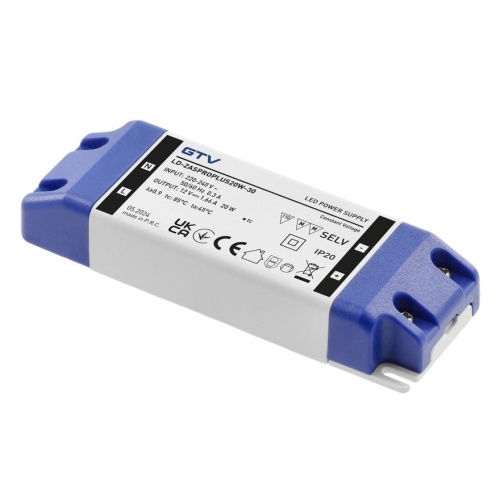 Zasilacz LED PRO+ 20W 12V DC 1,66A IP20 GTV