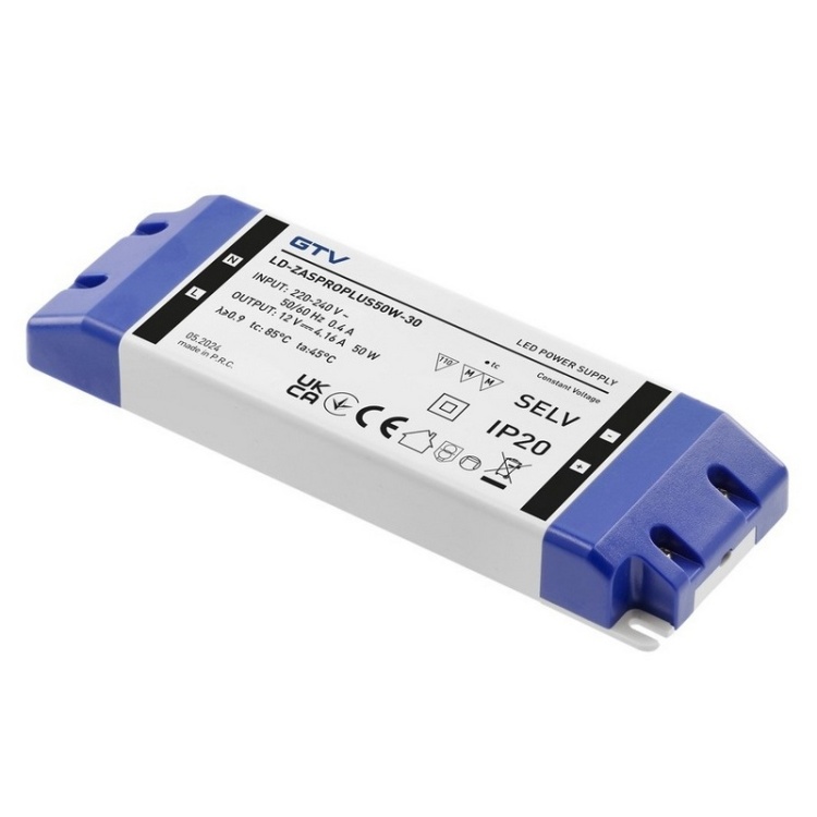 Zasilacz LED PRO+ 50W 12V DC 4,16A IP20 GTV