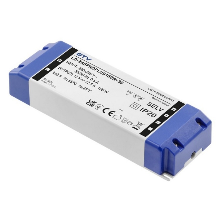 Zasilacz LED PRO+ 150W 12V DC 12,5A IP20 GTV