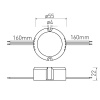 Zasilacz LED dopuszkowy 15W 12V 1,25A IP20 GTV wymiary