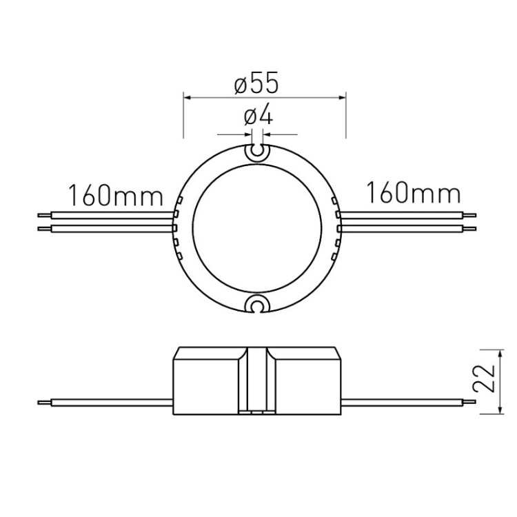 Zasilacz LED dopuszkowy 15W 12V 1,25A IP20 GTV wymiary