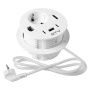 Gniazdo meblowe RONDO ładowarka USB przewód 1,5m 1x2P+Z 3xUSB 1xHDMI 1xRJ45 schuko białe