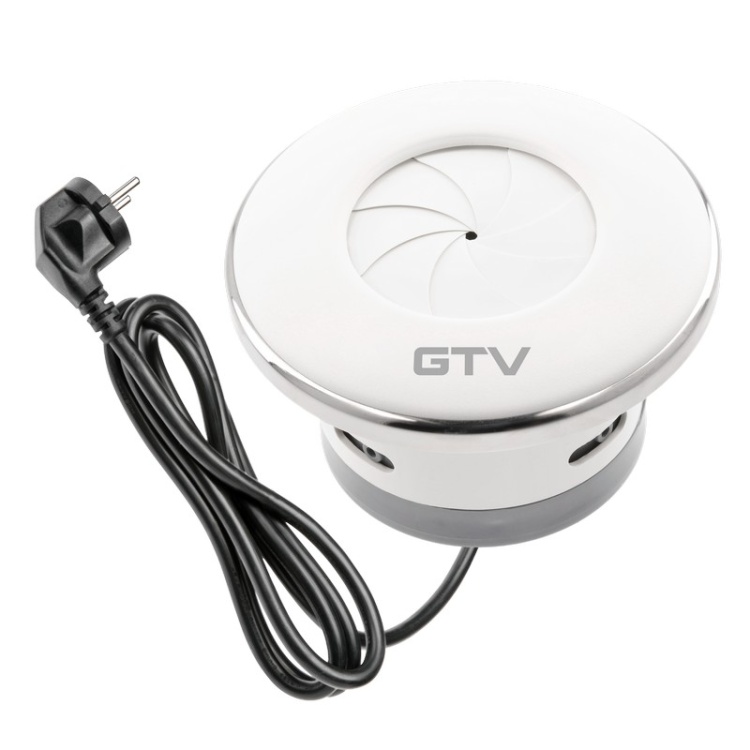 Gniazdo wpuszczane SHUTTER z przesłoną przewód 1,5m 1x2P+Z białe zamknięte