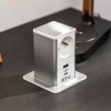 Gniazdo wysuwane TOWER ładowarka USB przewód 1,5m 1x2P+Z 2xUSB białe bok