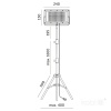 Lampa do roślin LED FIRON 45W Kobi Design wymiary