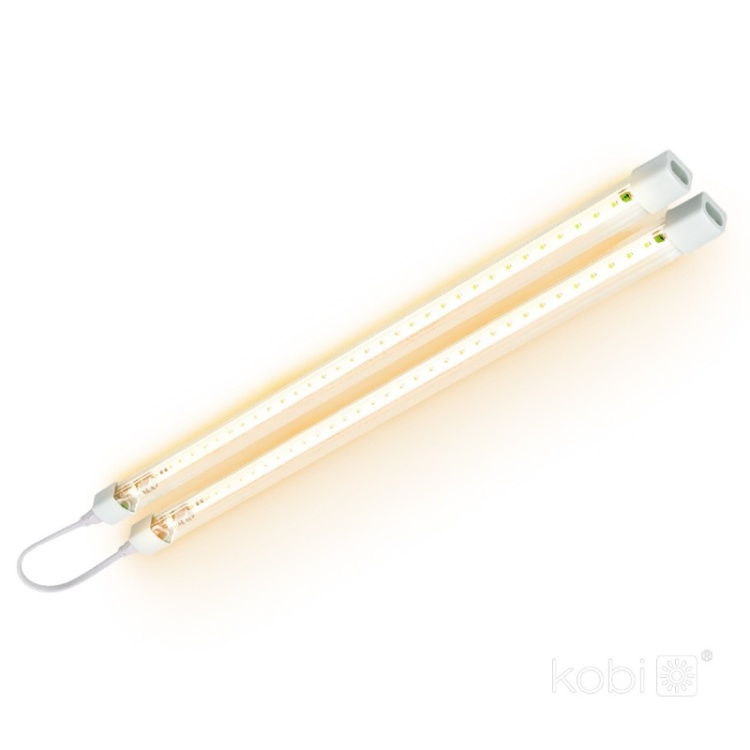 Lampa do roślin LED GROWLY 2x8,5W Kobi Design zaświecona