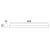 Lampa do roślin LED GROWLY 15W Kobi Design wymiar