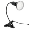 Lampka biurkowa PLANTY CLIP B 1xE27 czarna Kobi Design  przykład z żarówką