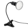 Lampka biurkowa PLANTY CLIP B 1xE27 czarna Kobi Design  przykład z żarówką