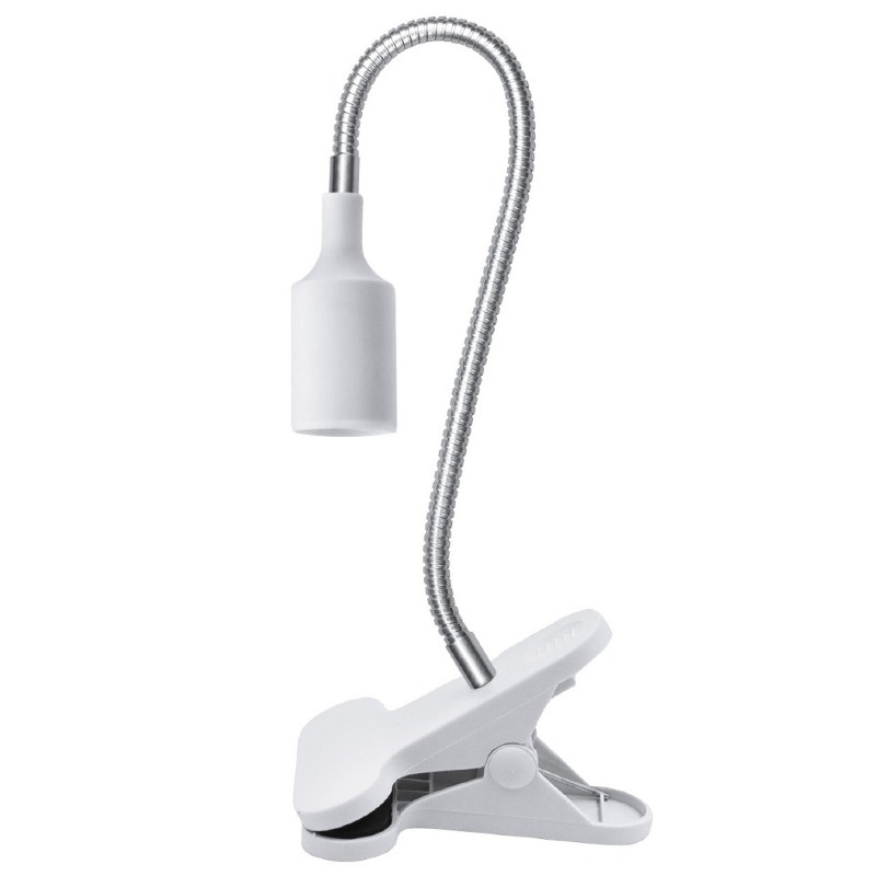 Lampka biurkowa PLANTY CLIP W 1xE27 biała Kobi Design