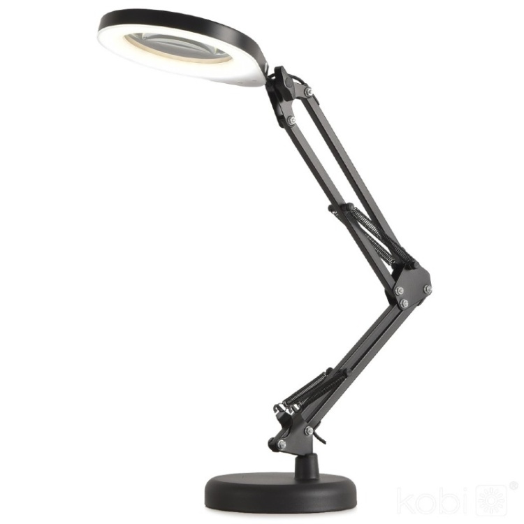 Lampka biurkowa LED AURIQ LOUPE 10W 3CCT czarna LED2B regulowana