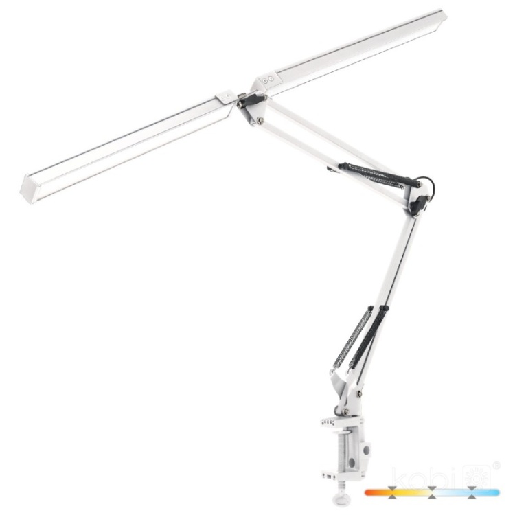 Lampka biurkowa LED TENUIX DUO 28W 3CCT biała LED2B bok