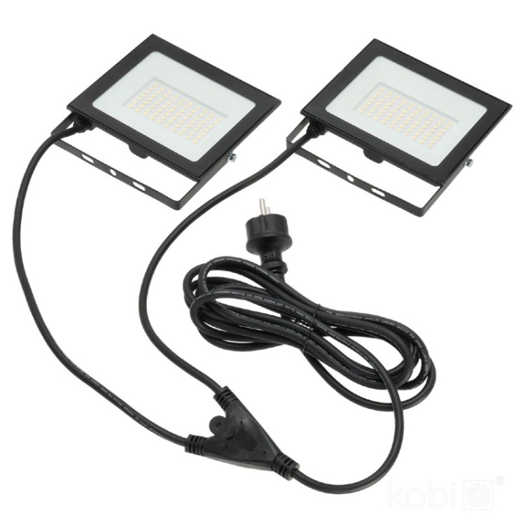 Naświetlacz LED TIGRA TRIPOD 2x50W 4000K IP54 Kobi źródła światła