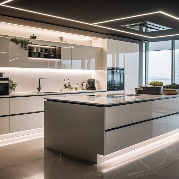 Taśma LED LCOB 12V 3W/1m biała ciepła 3000K 5m 288lm/1m IP00 Kanlux 39160 aranżacja