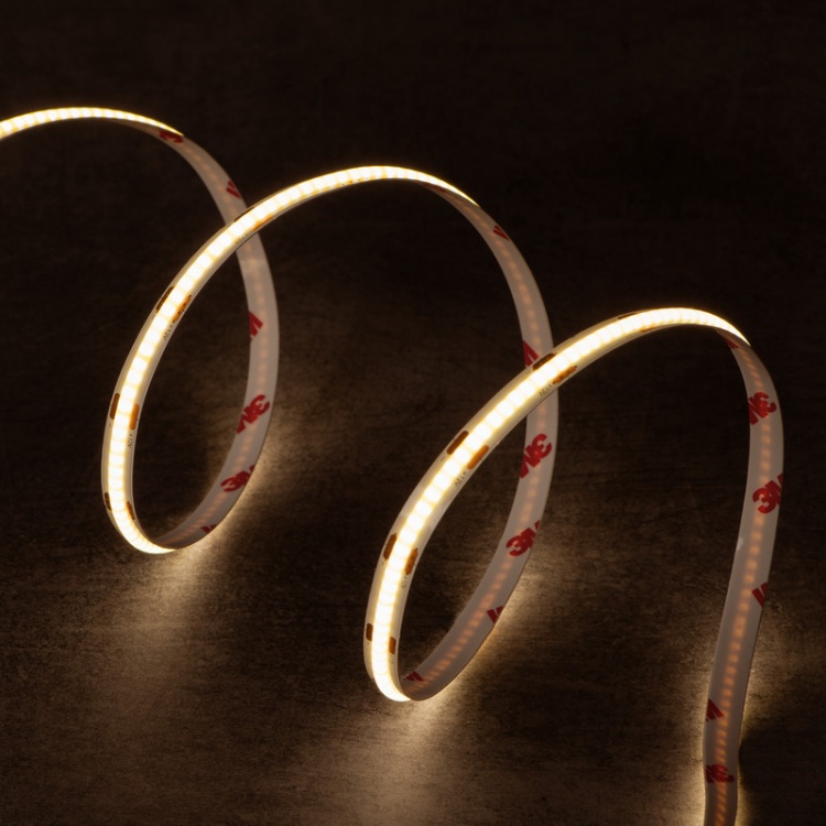 Taśma LED LCOB 12V 3W/1m biała ciepła 3000K 5m 276lm/1m IP65 Kanlux 39162