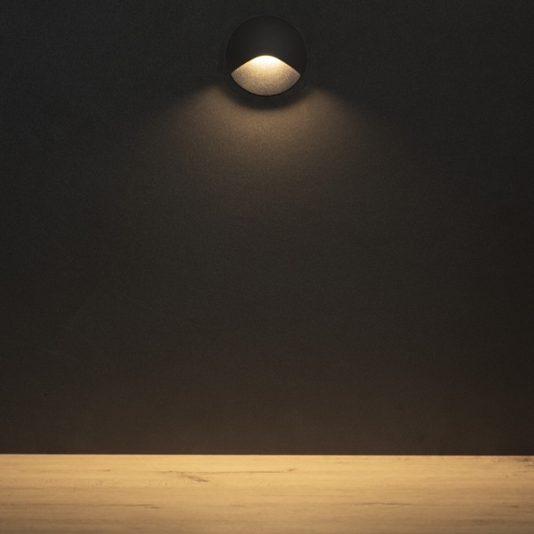 Oprawa przyschodowa LED EXIN 2.5W 3000K 50lm szara IP65 Kanlux 39122 sposób rozświetlenia