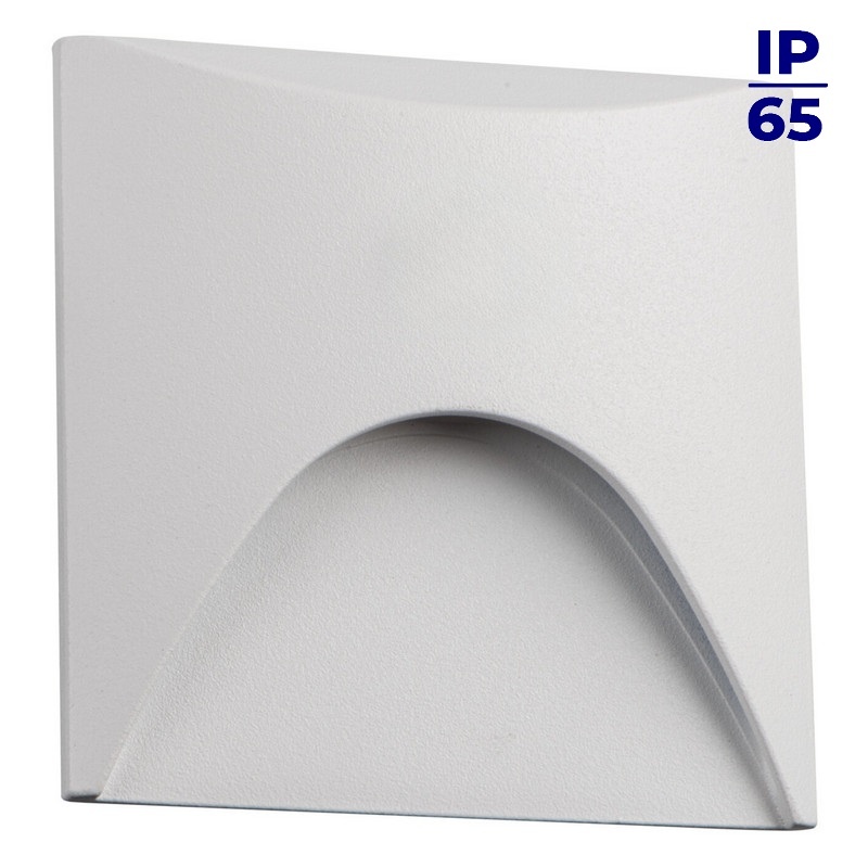 Oprawa przyschodowa LED EXIN 2.5W 4000K 50lm biała kwadratowa IP65 Kanlux 39138