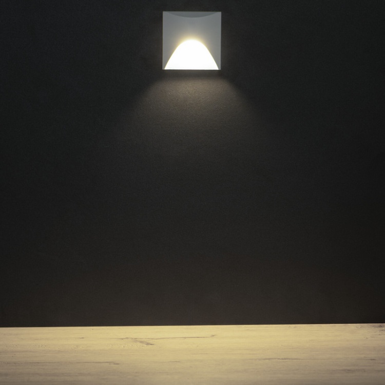 Oprawa przyschodowa LED EXIN 2.5W 4000K 50lm biała kwadratowa IP65 Kanlux 39138 sposób rozświetlenia