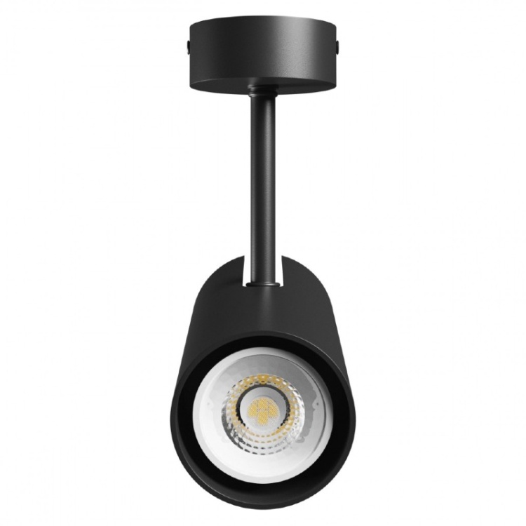 Spot LED sufitowy GU10 czarny – oprawa MADARA LIBRA front