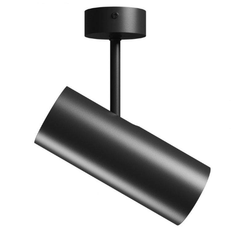 Lampa sufitowa LED GU10 czarny spot natynkowy Spectrum bok