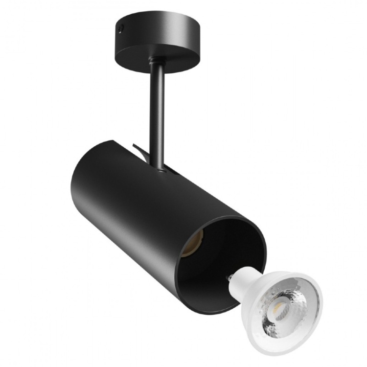 Spot LED sufitowy GU10 czarny – oprawa MADARA LIBRA