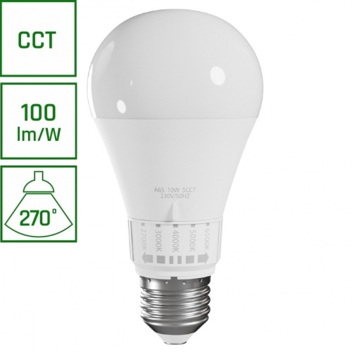 Żarówka LED GLS E27 10W 1100lm 5CCT 270° Spectrum 100lm/W