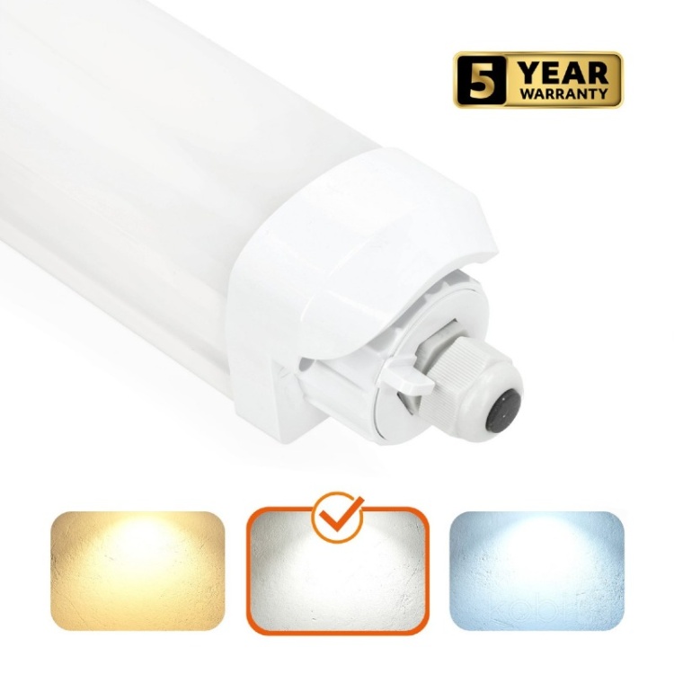 Oprawa liniowa hermetyczna LED LUMEXO 50W 4000K IP65 biała Kobi Pro barwa światła