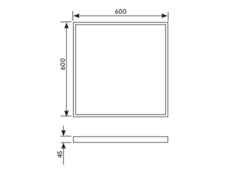 Ramka 60x60 do montażu natynkowego paneli LED
