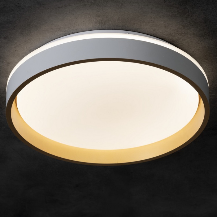 Plafon sufitowy LED SOLN 25W CCT 1460lm ściemnialna biało-złoty Kanlux barwa maksymalna