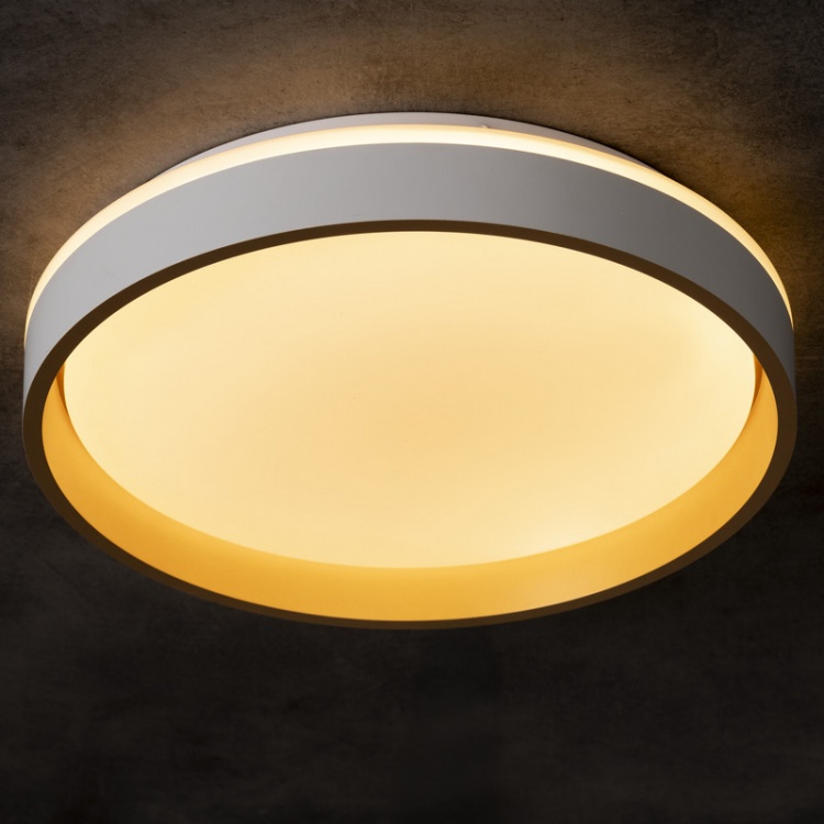 Plafon sufitowy LED SOLN 25W CCT 1460lm ściemnialna biało-złoty Kanlux barwa ciepła