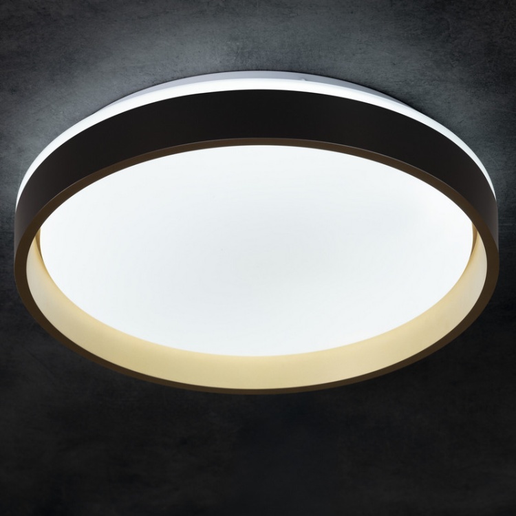 Plafon sufitowy LED SOLN 25W CCT 1460lm ściemnialna czarno-złoty Kanlux barwa zimna