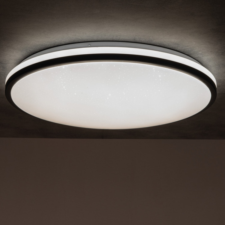 Plafon LED z pilotem ARVOS 37W CCT 2680lm ściemnialna ∅500 czarny Kanlux barwa zimna