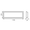 Panel LED BLINGO UIP 40W 5000lm 4000K CRI90 120x30 IP54 podtynkowy – bez zasilacza w komplecie, niskie olśnienie Kanlux wymniary