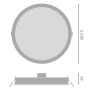 Downlight LED łazienkowy DN215 30W 3000K 3000lm biały IP44 Ledvance wymiary