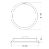 Downlight LED łazienkowy DN190 18W 3000K 1800lm biały IP44 Ledvance wymiary