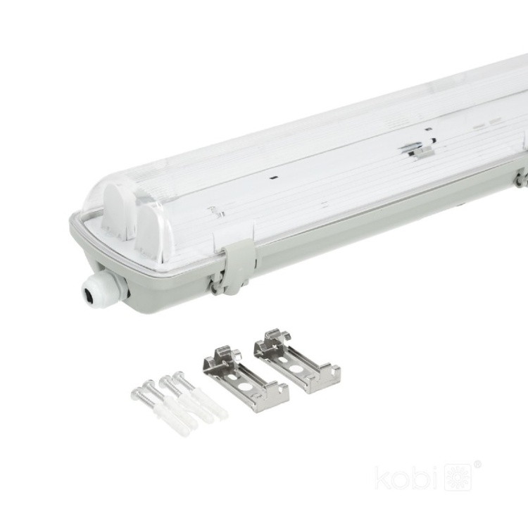 Oprawa hermetyczna HERMIC 2x120 IP65 Kobi montaż