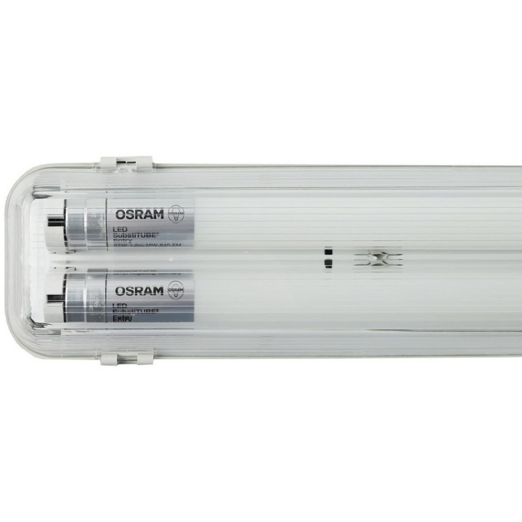 Oprawa TRUST IP65 w komplecie z dwoma świetlówkami LED T8 OSRAM 840
