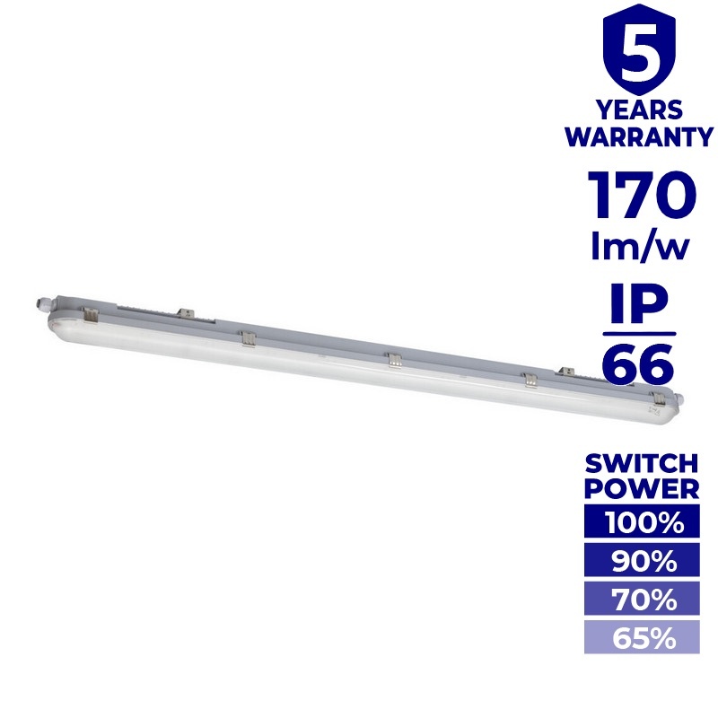 Oprawa hermetyczna LED MAH PRO 38W 4000K 6100lm L120cm Kanlux 38140 5 lat gwarancji