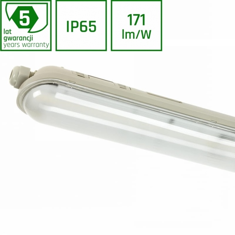 Oprawa hermetyczna LIMEA GIGANT 150cm 52W b. zimna 6000K 8900lm 120° IP65 Spectrum 5 lat gwarancji