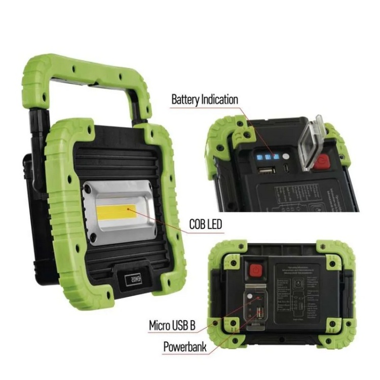 Naświetlacz LED ładowalny EMOS P4533 10W 4000K 1000lm IP44 17cm EMOS opis funkcji