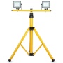Statyw trójnóg podwójny do projektorów LED V-TAC VT-41150 180 cm przykład z reflektorami