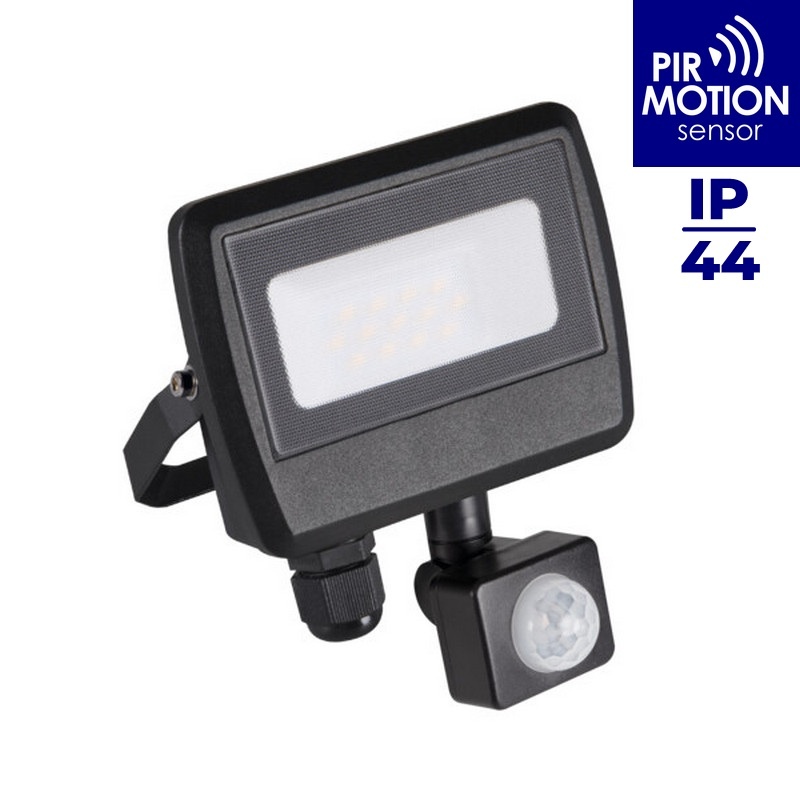 Naświetlacz LED ANTEM LED 10W-NW-SE B 10W z czujnikiem ruchu 4000K 800lm IP44 Kanlux 33205