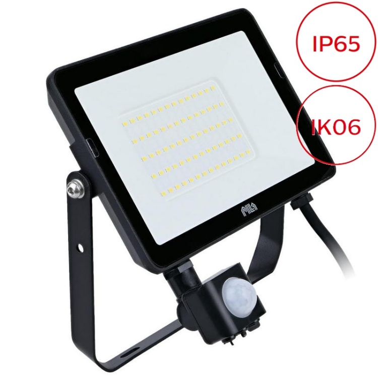 Naświetlacz LED BVP008 MDU z czujnikiem ruchu 50W 4000K 4250lm IP65 PILA