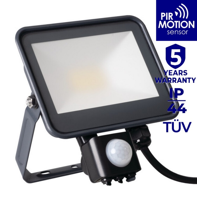 Naświetlacz LED z czujnikiem ruchu 30W 4000K 3450lm IP44 Kanlux 33887 5 lat gwarancji