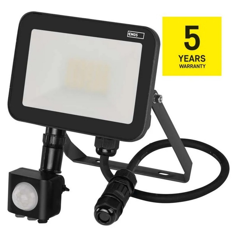 Naświetlacz LED PROFI PIR ZS2722 20W 4000K 2200lm 14cm Emos 5 lat gwarancji