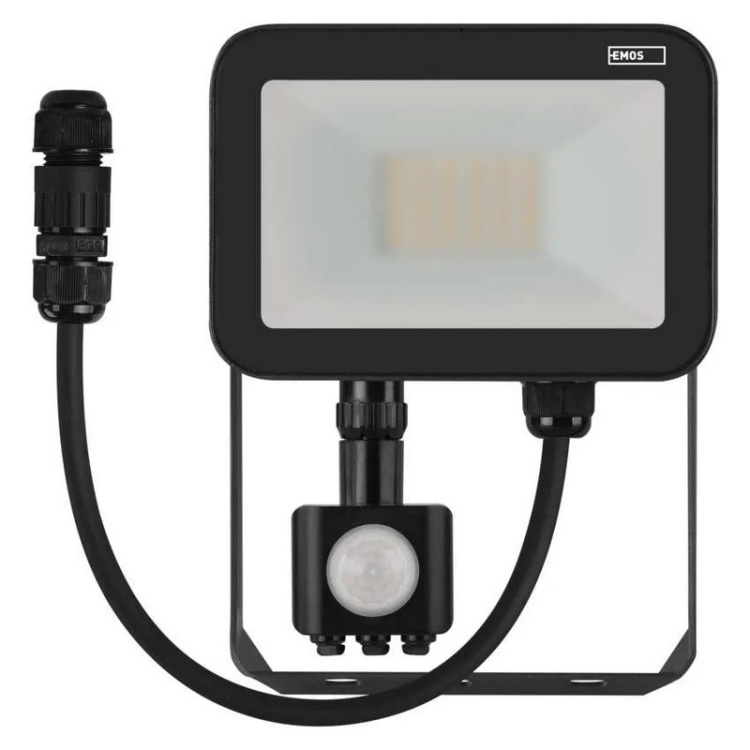 Naświetlacz LED PROFI PIR ZS2722 20W 4000K 2200lm 14cm Emos front