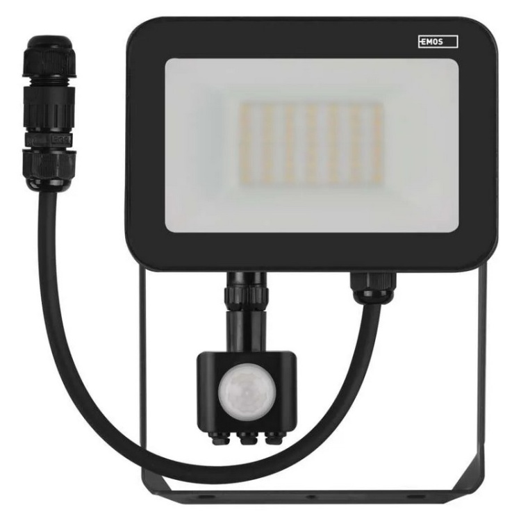 Naświetlacz LED PROFI PIR ZS2732 30W 4000K 3300lm 16cm Emos front